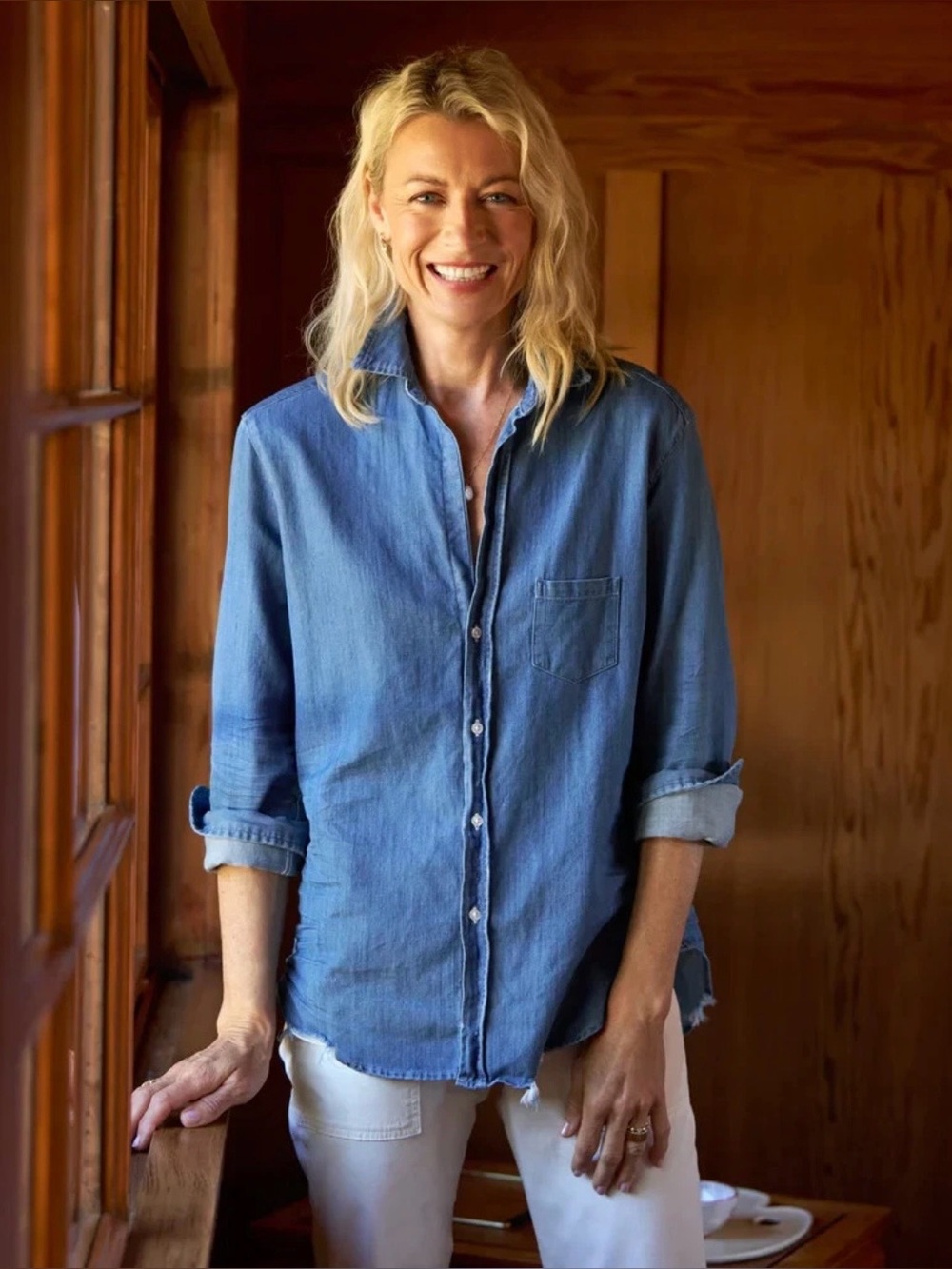 FRANK & EILEEN Eileen Relaxed
Button Up Shirt Famous Denim Size XL